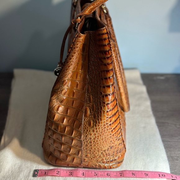 BRAHMIN Crocodile embossed tote shoulder bag - Picture 11 of 11